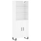 vidaXL Highboard Hochglanz-Weiß 69,5x34x180 cm Holzwerkstoff vidaXL Highboard Hochglanz-Weiß 69,5x34x180 cm Holzwerkstoff