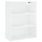 vidaXL Highboard Hochglanz-Weiß 69,5x34x180 cm Holzwerkstoff vidaXL Highboard Hochglanz-Weiß 69,5x34x180 cm Holzwerkstoff
