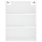 vidaXL Highboard Hochglanz-Weiß 69,5x34x180 cm Holzwerkstoff vidaXL Highboard Hochglanz-Weiß 69,5x34x180 cm Holzwerkstoff