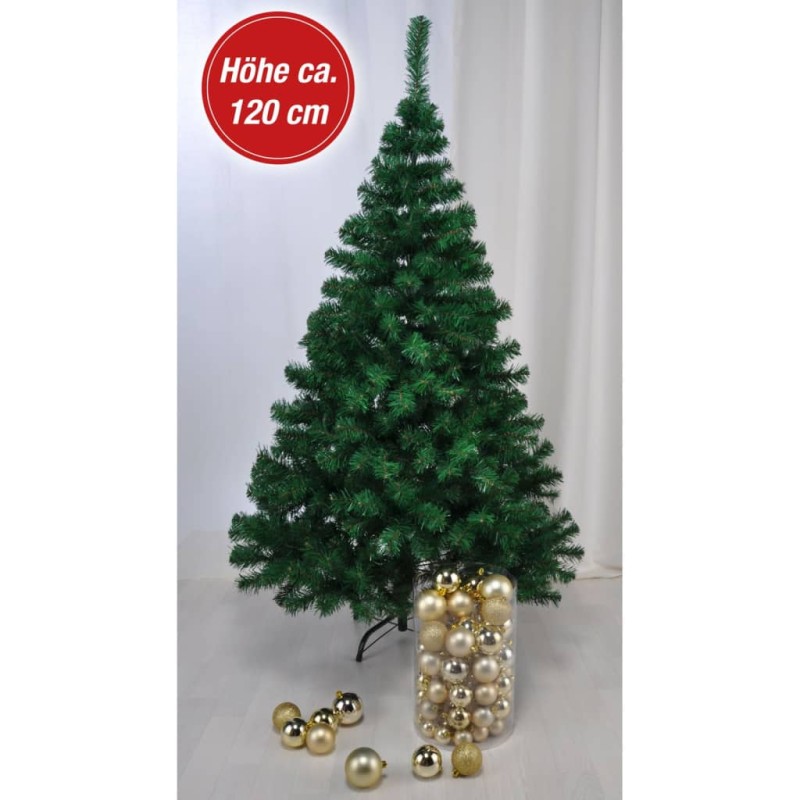 HI Weihnachtsbaum mit Metallständer Grün 120 cm HI Weihnachtsbaum mit Metallständer Grün 120 cm