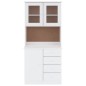 vidaXL Highboard ALTA Weiß 77x35x165 cm Massivholz Kiefer vidaXL Highboard ALTA Weiß 77x35x165 cm Massivholz Kiefer