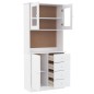 vidaXL Highboard ALTA Weiß 77x35x165 cm Massivholz Kiefer vidaXL Highboard ALTA Weiß 77x35x165 cm Massivholz Kiefer