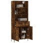vidaXL Highboard Räuchereiche 69,5x34x180 cm Holzwerkstoff vidaXL Highboard Räuchereiche 69,5x34x180 cm Holzwerkstoff