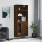 vidaXL Highboard Braun Eichen-Optik 69,5x34x180 cm Holzwerkstoff vidaXL Highboard Braun Eichen-Optik 69,5x34x180 cm Holzwerkstoff