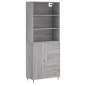 vidaXL Highboard Grau Sonoma 69,5x34x180 cm Holzwerkstoff vidaXL Highboard Grau Sonoma 69,5x34x180 cm Holzwerkstoff