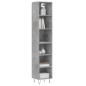 vidaXL Highboard Betongrau 34,5x32,5x180 cm Holzwerkstoff vidaXL Highboard Betongrau 34,5x32,5x180 cm Holzwerkstoff