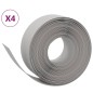 vidaXL Rasenkanten 4 Stk. Grau 10 m 20 cm Polyethylen vidaXL Rasenkanten 4 Stk. Grau 10 m 20 cm Polyethylen