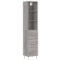 vidaXL Highboard Grau Sonoma 34,5x34x180 cm Holzwerkstoff vidaXL Highboard Grau Sonoma 34,5x34x180 cm Holzwerkstoff