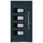 vidaXL Haustür Anthrazit 110x210 cm Aluminium und PVC vidaXL Haustür Anthrazit 110x210 cm Aluminium und PVC