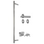vidaXL Haustür Anthrazit 110x210 cm Aluminium und PVC vidaXL Haustür Anthrazit 110x210 cm Aluminium und PVC