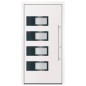 vidaXL Haustür Weiß 110x210 cm Aluminium und PVC vidaXL Haustür Weiß 110x210 cm Aluminium und PVC