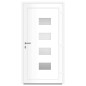vidaXL Haustür Weiß 110x210 cm Aluminium und PVC vidaXL Haustür Weiß 110x210 cm Aluminium und PVC