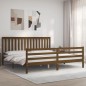 vidaXL Massivholzbett mit Kopfteil Honigbraun 200x200 cm vidaXL Massivholzbett mit Kopfteil Honigbraun 200x200 cm