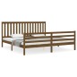 vidaXL Massivholzbett mit Kopfteil Honigbraun 200x200 cm vidaXL Massivholzbett mit Kopfteil Honigbraun 200x200 cm