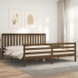 vidaXL Massivholzbett mit Kopfteil Honigbraun 200x200 cm vidaXL Massivholzbett mit Kopfteil Honigbraun 200x200 cm