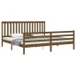 vidaXL Massivholzbett mit Kopfteil Honigbraun 200x200 cm vidaXL Massivholzbett mit Kopfteil Honigbraun 200x200 cm