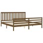 vidaXL Massivholzbett mit Kopfteil Honigbraun 200x200 cm vidaXL Massivholzbett mit Kopfteil Honigbraun 200x200 cm