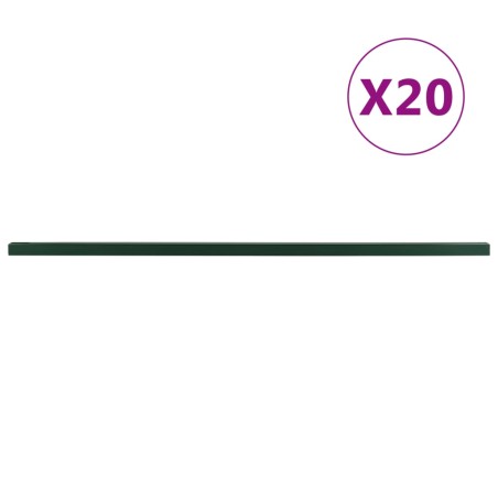 vidaXL Zaunpfosten 20 Stk. Grün 240 cm Stahl