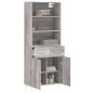 vidaXL Highboard Grau Sonoma 69,5x34x180 cm Holzwerkstoff vidaXL Highboard Grau Sonoma 69,5x34x180 cm Holzwerkstoff