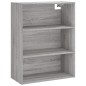 vidaXL Highboard Grau Sonoma 69,5x34x180 cm Holzwerkstoff vidaXL Highboard Grau Sonoma 69,5x34x180 cm Holzwerkstoff