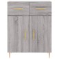 vidaXL Highboard Grau Sonoma 69,5x34x180 cm Holzwerkstoff vidaXL Highboard Grau Sonoma 69,5x34x180 cm Holzwerkstoff