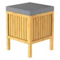 EISL 2-in-1 Wäschekorb mit Sitzkissen Bambus 39x39x52,5 cm EISL 2-in-1 Wäschekorb mit Sitzkissen Bambus 39x39x52,5 cm