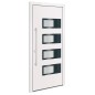 vidaXL Haustür Weiß 100x210 cm Aluminium und PVC vidaXL Haustür Weiß 100x210 cm Aluminium und PVC