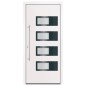 vidaXL Haustür Weiß 100x210 cm Aluminium und PVC vidaXL Haustür Weiß 100x210 cm Aluminium und PVC