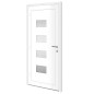 vidaXL Haustür Weiß 100x210 cm Aluminium und PVC vidaXL Haustür Weiß 100x210 cm Aluminium und PVC
