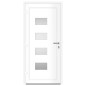vidaXL Haustür Weiß 100x210 cm Aluminium und PVC vidaXL Haustür Weiß 100x210 cm Aluminium und PVC