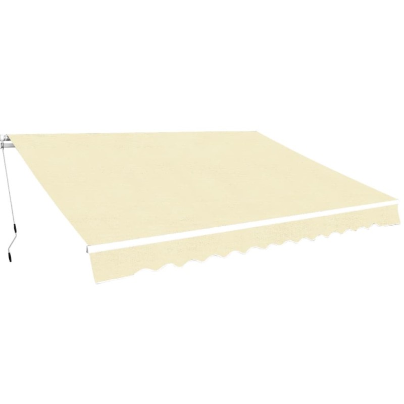 vidaXL Gelenkarmmarkise 400 cm Cremeweiß vidaXL Gelenkarmmarkise 400 cm Cremeweiß