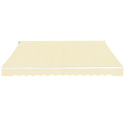 vidaXL Gelenkarmmarkise 400 cm Cremeweiß