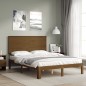 vidaXL Massivholzbett mit Kopfteil Honigbraun 140x200 cm vidaXL Massivholzbett mit Kopfteil Honigbraun 140x200 cm