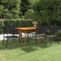 vidaXL 7-tlg. Garten-Essgruppe Schwarz vidaXL 7-tlg. Garten-Essgruppe Schwarz