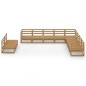 vidaXL 10-tlg. Garten-Lounge-Set Honigbraun Massivholz Kiefer vidaXL 10-tlg. Garten-Lounge-Set Honigbraun Massivholz Kiefer