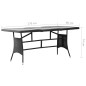 vidaXL 9-tlg. Garten-Essgruppe Poly Rattan Schwarz vidaXL 9-tlg. Garten-Essgruppe Poly Rattan Schwarz