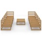 vidaXL 9-tlg. Garten-Lounge-Set Honigbraun Massivholz Kiefer vidaXL 9-tlg. Garten-Lounge-Set Honigbraun Massivholz Kiefer