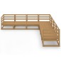 vidaXL 7-tlg. Garten-Lounge-Set Honigbraun Massivholz Kiefer vidaXL 7-tlg. Garten-Lounge-Set Honigbraun Massivholz Kiefer