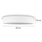 Smartwares Deckenleuchte 60x60x10 cm Weiß Smartwares Deckenleuchte 60x60x10 cm Weiß