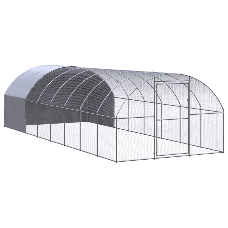vidaXL Outdoor-Hühnerstall 3x8x2 m Verzinkter Stahl vidaXL Outdoor-Hühnerstall 3x8x2 m Verzinkter Stahl