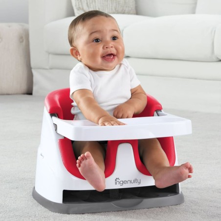 Ingenuity 2-in-1 Babysity Mohnrot