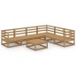 vidaXL 7-tlg. Garten-Lounge-Set Honigbraun Massivholz Kiefer vidaXL 7-tlg. Garten-Lounge-Set Honigbraun Massivholz Kiefer