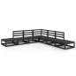 vidaXL 7-tlg. Garten-Lounge-Set Schwarz Massivholz Kiefer vidaXL 7-tlg. Garten-Lounge-Set Schwarz Massivholz Kiefer