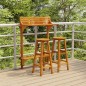 vidaXL 3-tlg. Balkonbar-Set Massivholz Akazie vidaXL 3-tlg. Balkonbar-Set Massivholz Akazie
