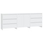 vidaXL 3-tlg. Sideboard Weiß Holzwerkstoff vidaXL 3-tlg. Sideboard Weiß Holzwerkstoff