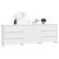 vidaXL 3-tlg. Sideboard Weiß Holzwerkstoff vidaXL 3-tlg. Sideboard Weiß Holzwerkstoff