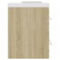 vidaXL Waschbeckenunterschrank Einbaubecken Sonoma-Eiche Holzwerkstoff vidaXL Waschbeckenunterschrank Einbaubecken Sonoma-Eiche Holzwerkstoff