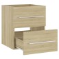 vidaXL Waschbeckenunterschrank Einbaubecken Sonoma-Eiche Holzwerkstoff vidaXL Waschbeckenunterschrank Einbaubecken Sonoma-Eiche Holzwerkstoff