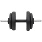 vidaXL Langhantel und Kurzhantel mit Gewichten 60 kg vidaXL Langhantel und Kurzhantel mit Gewichten 60 kg