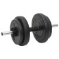 vidaXL Langhantel und Kurzhantel mit Gewichten 60 kg vidaXL Langhantel und Kurzhantel mit Gewichten 60 kg